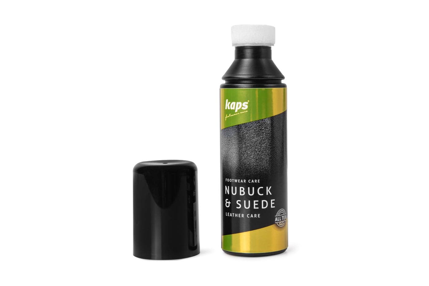 Kaps Shoe Conditioner For Nubuck And Suede, With Sponge Applicator, Nubuck Suede Care, 7 Colors (118 - Black)