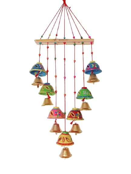 MK Handicraft Store Handcrafted Rajasthani Wind Chime Door Wall Hanging Decorative ShowpieceWall HangingHome Decor Home FurnishingDiwali Gift Set of 1