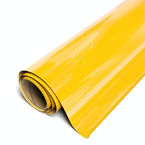 Siser EasyWeed Stretch Matte HTV 118 x 15FT Roll Yellow HEX FFB81C