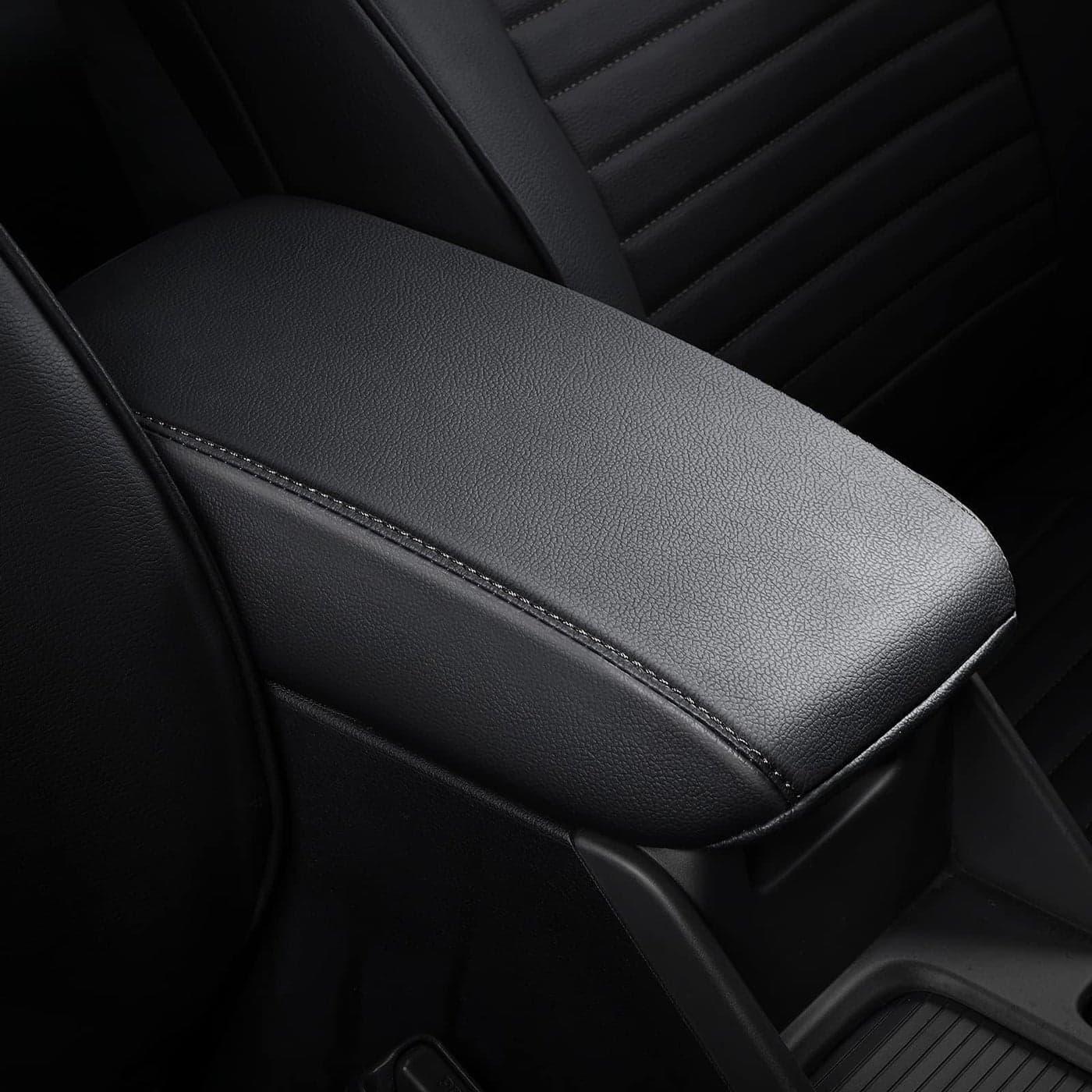 AOMSAZTO Armrest for Toyota Corolla Cross 2022 2023 2024 2025 Middle Leather Black