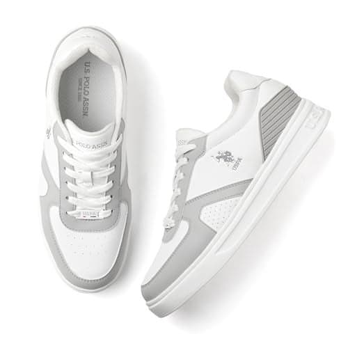 U.S. Polo ASSN. Mens NEBO Grey Sneakers - (UK9) (UK10) (2FD24890G07)