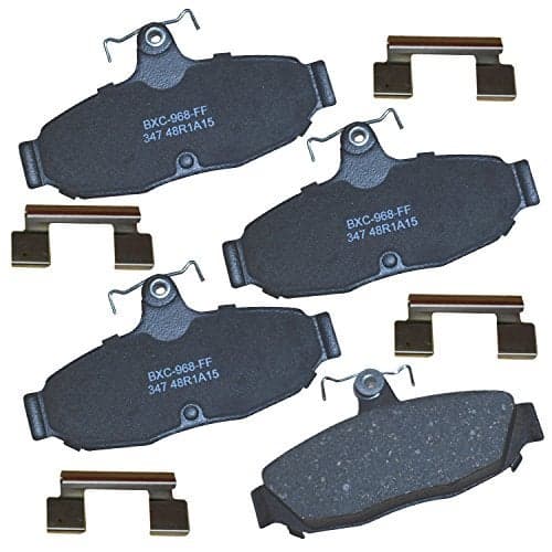 Bendix Premium SBC347 Ceramic Rear Brake Pads for Select Models Ford Cougar, Mustang, Taurus, Thunderbird, Lincoln Continental, Mark VII, Mercury Sable