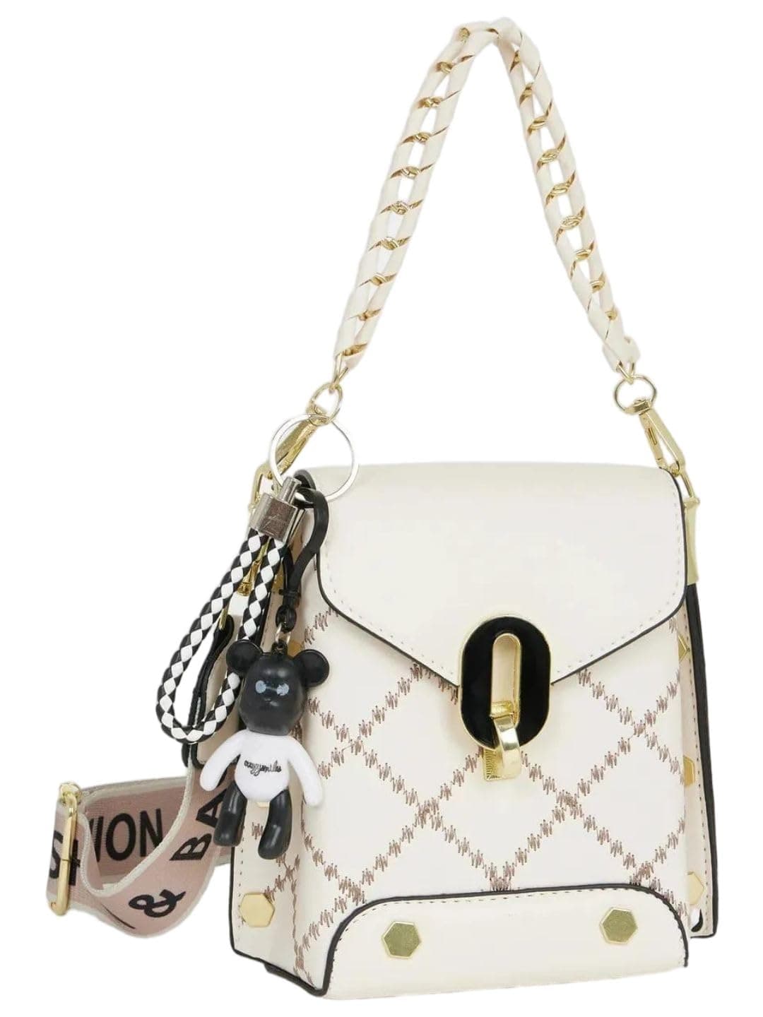 Styli Women Embellished Drop Braided Handbag | Stylish Design with Comfortable Carry | Perfect for Casual and Occasion Use
