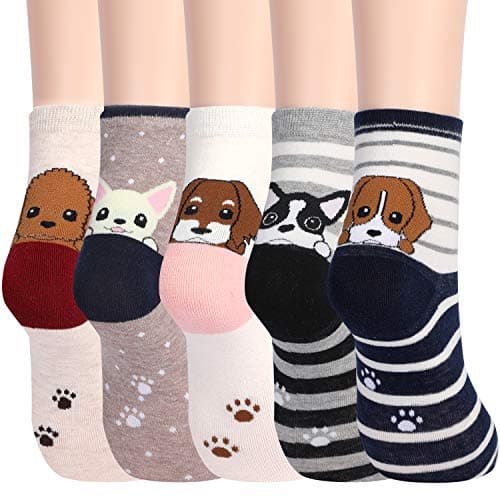 Jeasona Women's Cute Funny Socks Dog Mom Lovers Gifts for Women
