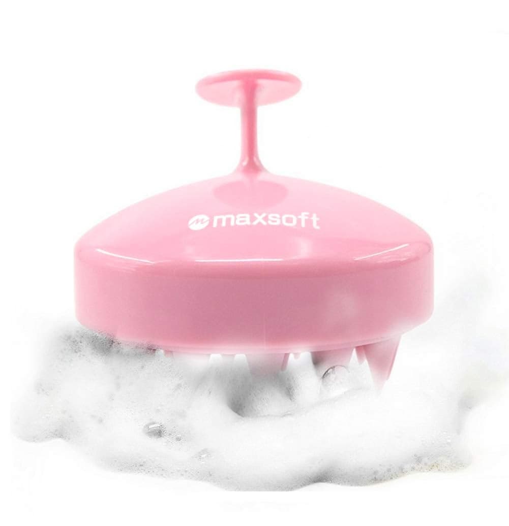 Maxsoft Hair Scalp Massager Shampoo Brush Scalp Care Brush Pink