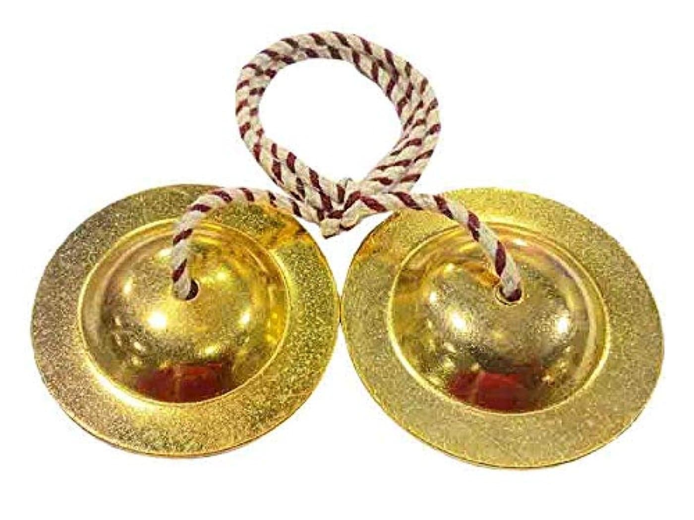 GT manufacture Percussion hand cymbals brass Manjira pair-indian Musical Instruments 01 (copper polish)