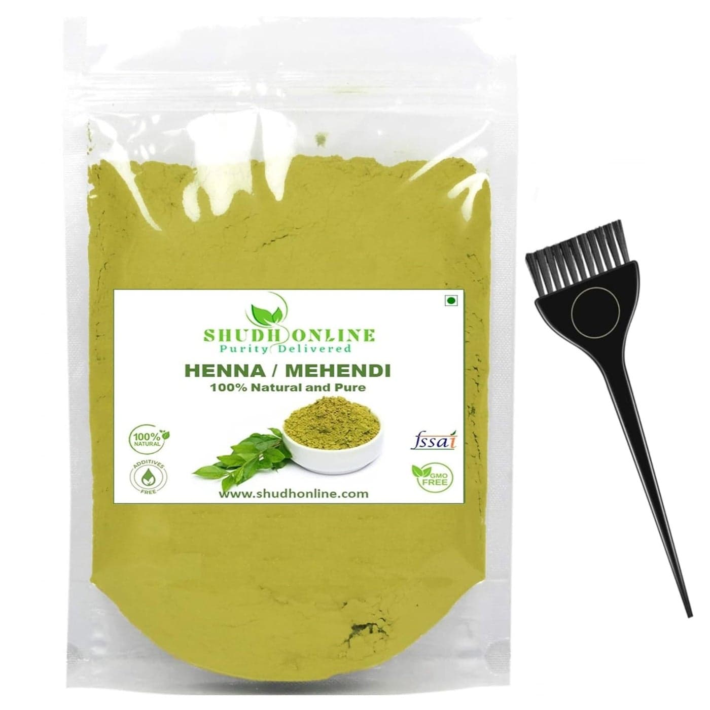 Shudh Online Organic Henna Powder for Hair Growth 500 Grams Herbal Mehandi Hena Powder for Hair Mehendi Natural black dye Mehndi Hina Rajasthani Mehandi for Women