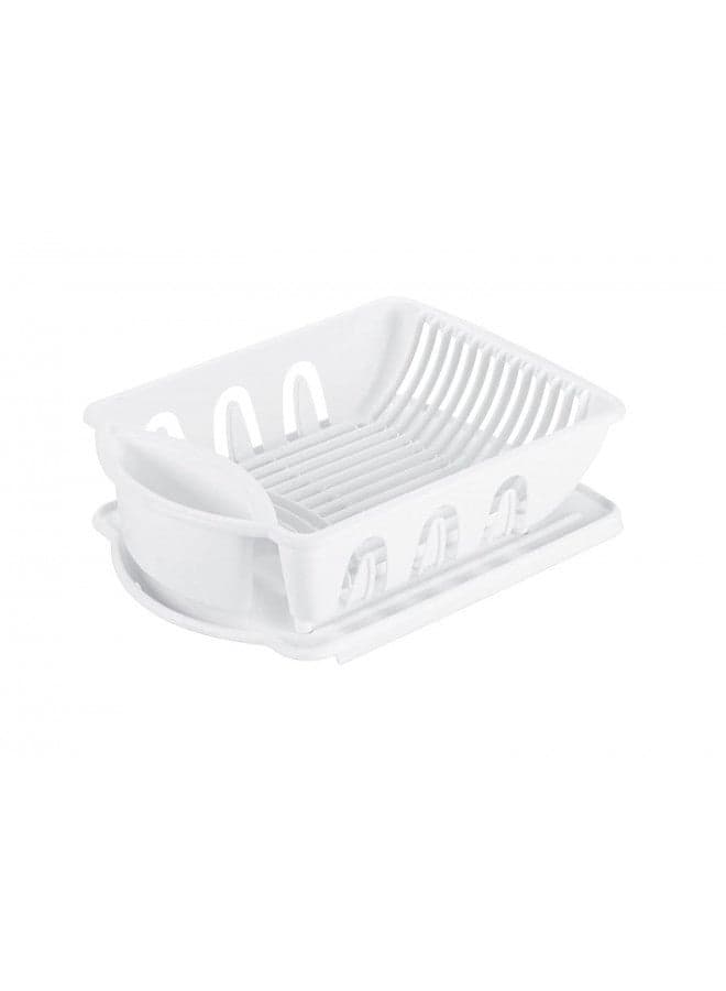 Sterilite 06218006 Sink Dish Rack Drainer, White