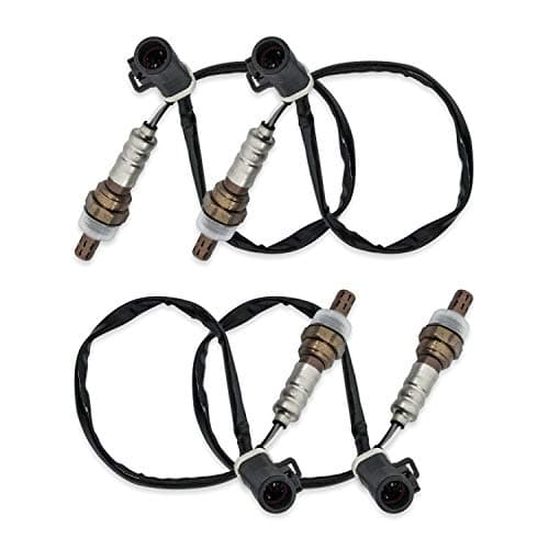 O2 Oxygen Sensor 15717 Downstream Upstream Compatible with 1990-2014 Ford F150 F250 F350 Ranger Escape Explorer Lincoln Mazda Mercury Replaces 15716 15718 Set of 4