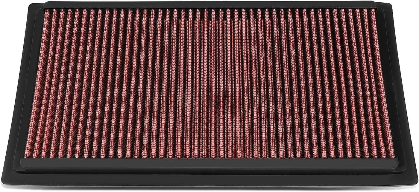DNA Motoring AFPN-250-RD High Flow Washable Drop In Panel Air Filter for 07-10 Jeep Compass/Patriot/Caliber 2.0L 2.4L