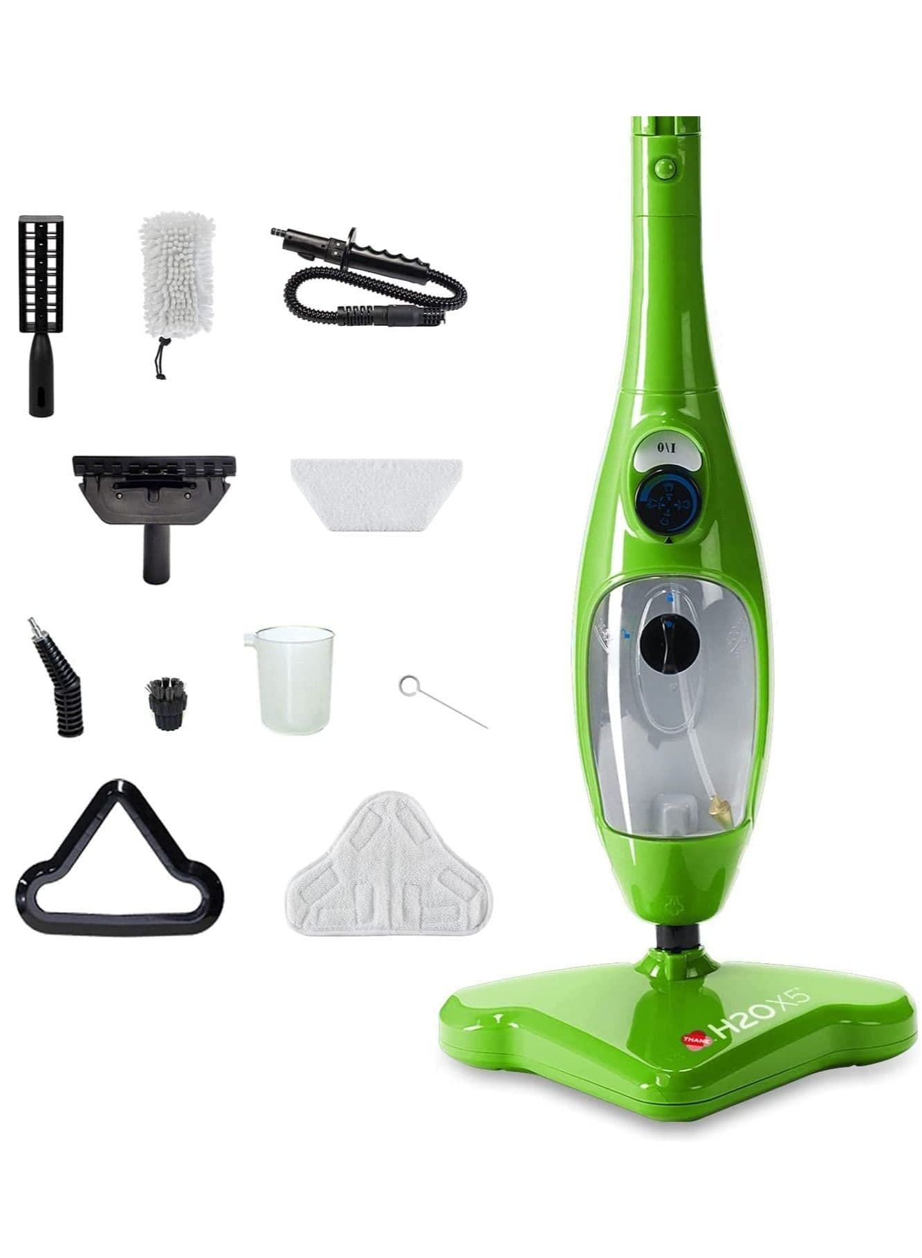 H2O. Mop. X5 Basic Mop 5 in 1 All Purpose Hand Held Steam Cleaner for Home Use, with 11 Piece Accessory Kit