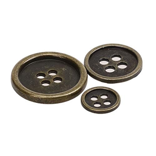 COTOWIN Antique Brass Sew on Metal ButtonsPack of 10 17MM