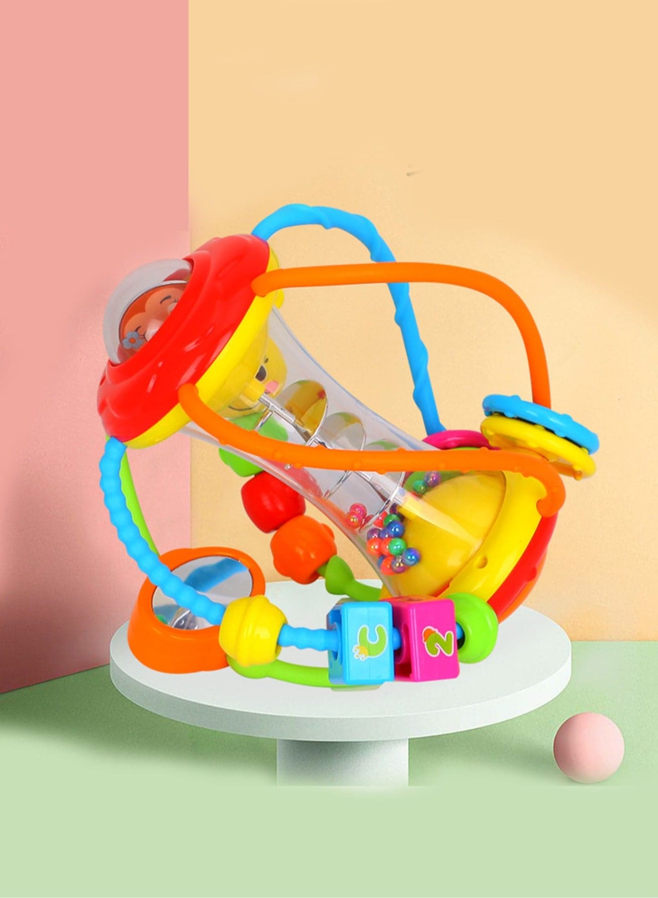 Sports Toys Ball Baby Educational Ball Rattle Baby Hand Grasping Ball 3-6-12 Months Oone Year Old