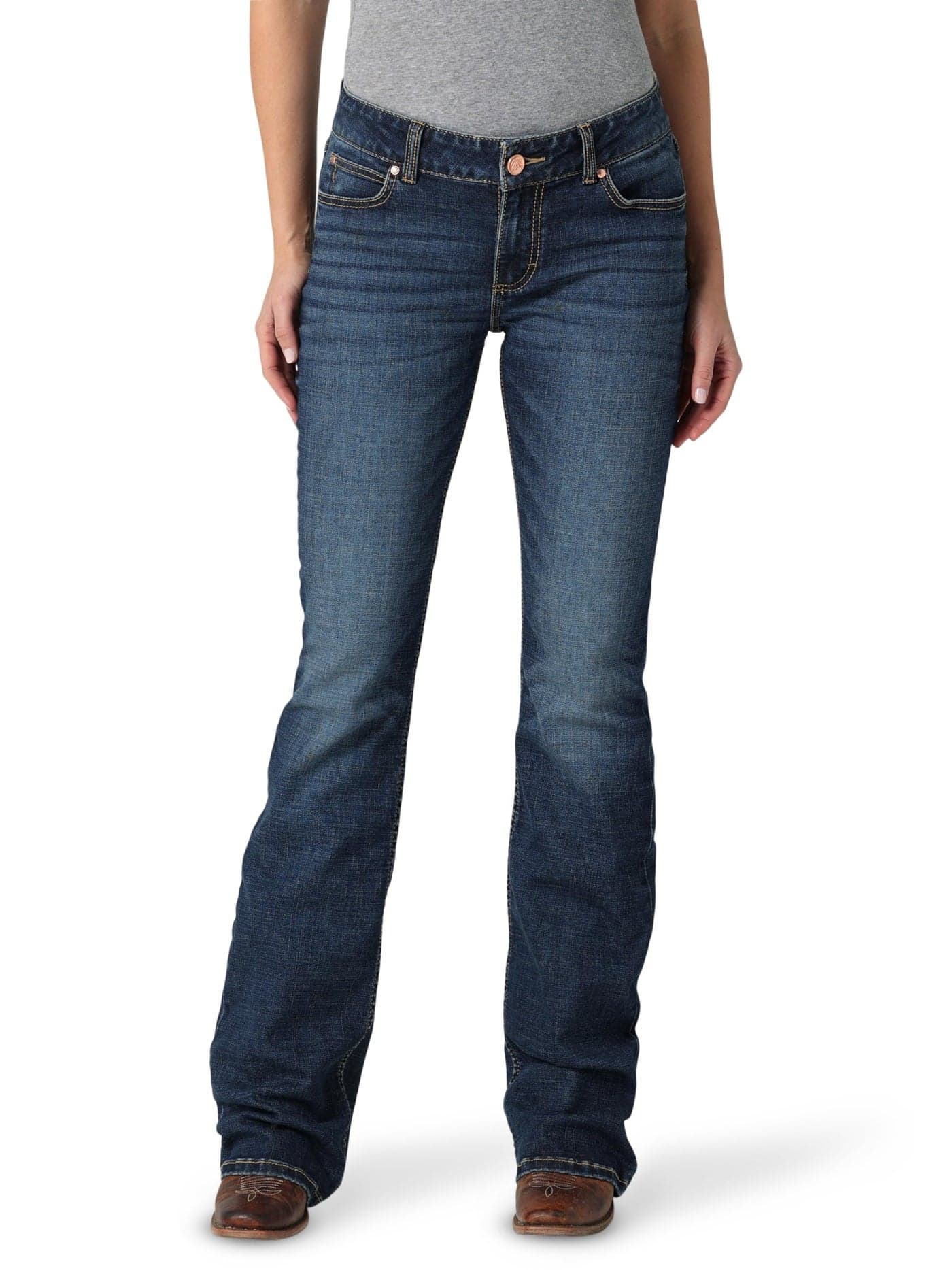 WranglerwomensRetro Mae Mid Rise Stretch Boot Cut Jean
