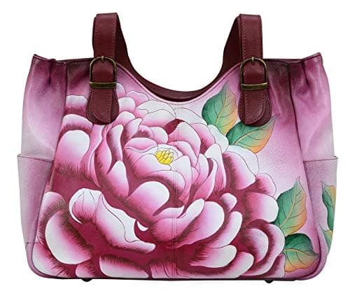 Anna by Anuschka Women's Leather Shoulder Bag, Precious Peony