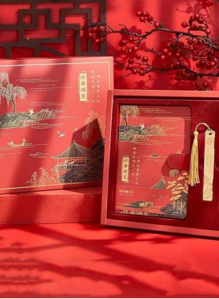 Chinese style Qianli Jiangshan Handbook Set Gift Box Student Notebook High Beauty Birthday Gift