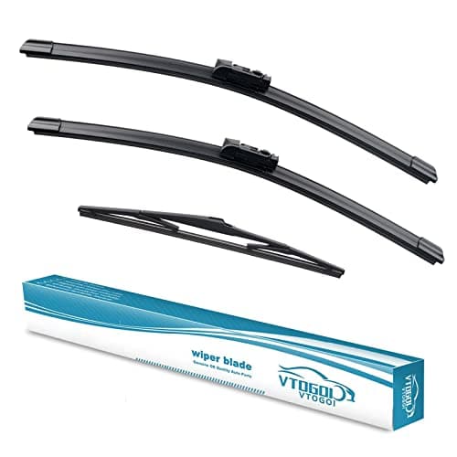 OEM Windshield Wiper Blades Replacement for Mazda CX-5 CX-9 2017 2018 2019 2020 2021 2022 2023 2024 2025, All Weather Original Factory Quality Front & Rear Wipers Set 24"+18"+14" (Pack of 3)