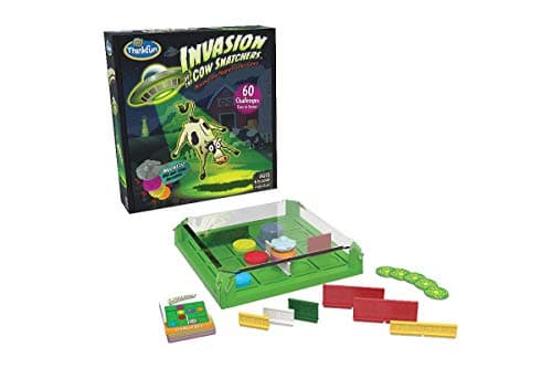 Think Fun Invasion of the Cow Snatchers STEM Toy and Logic Game for Boys and Girls Age 6 and Up A Magnet Maze Logic Puzzle Multi 1021