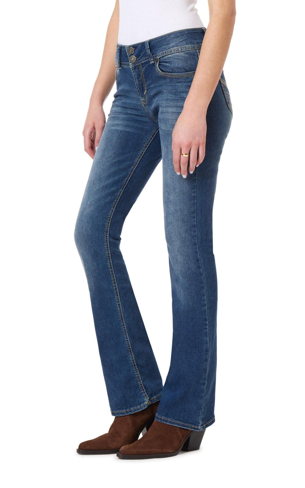 WallFlower Womens InstaStretch Luscious Curvy Bootcut Jeans Magic 13
