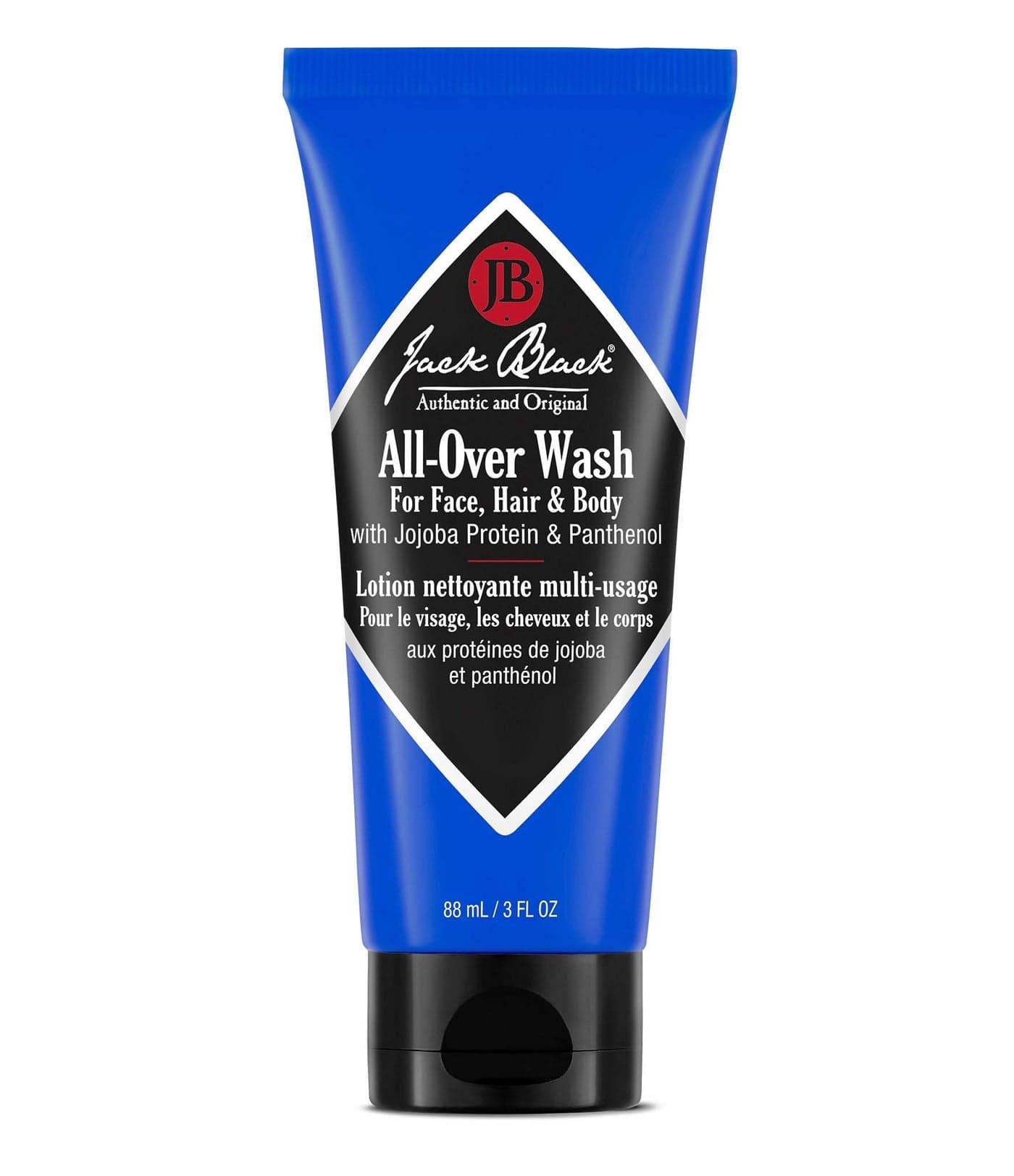 Jack Black All Over Wash Face Body Hair Cleanser 3 Fl Oz Citrus Mint Oakmoss Mens Face Wash Body Wash Shampoo Skin Care Hair Care MultiPurpose Body Wash Men SulfateFree