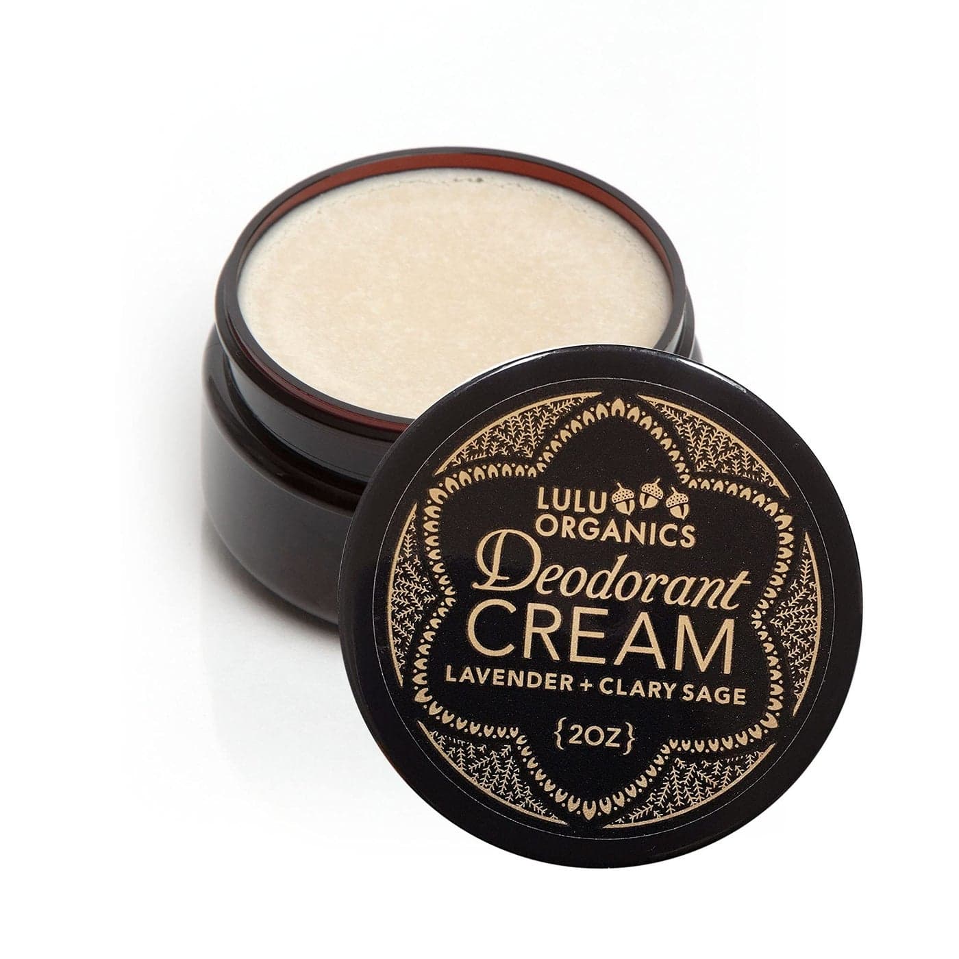 Lulu Organics Natural Deodorant Cream Aluminum and Cruelty Free Long Lasting Odor for Women and Men Vegan Formula Gentle on Sensitive Skin Non Toxic and EcoFriendly Lavender Clary Sage 2oz