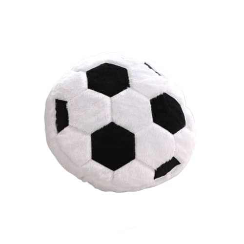 OPHRBU Sports Pillow Fluffy Soft Throw Pillow Toy Durable Sport Basketballs Plush Toys Soccer Baseball Rugby Plush Pillow Toys Gift for Kids Boy Girls Children Room Decoration Football 18