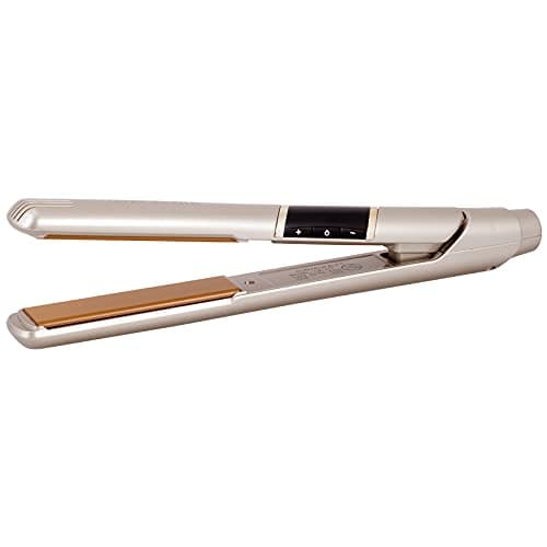 Cricket Ultra Smooth Professional Flat Iron Hair Straightener - Ceramic Plates Infused Hair Iron with Argan Oil & Keratin Protein - High Power Fast Heat Up to 450°F - Automatic Shut-Off - Champagne