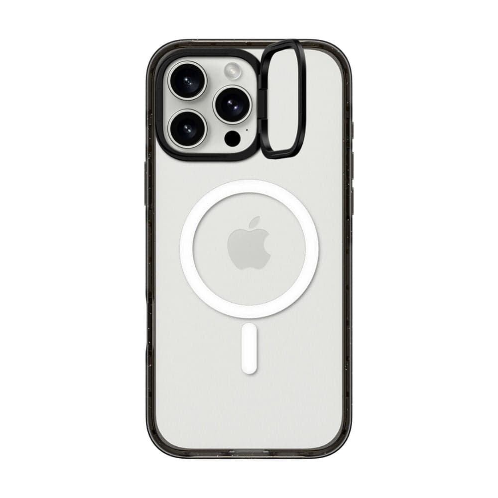 Iphone 16 Pro Max Impact Ring Stand Case With Magsafe - Clear Black