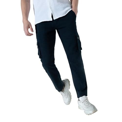 Hubberholme Men's Casual Trousers (HH-8010-32, Dark Grey, 32)