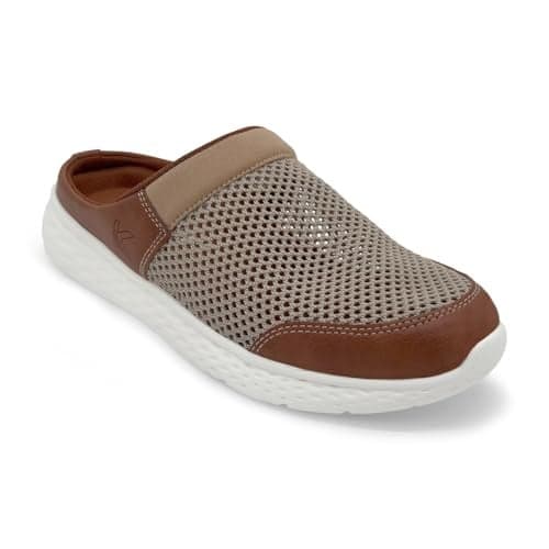KazarMax Men Summer Breeze Tan Mule -9 UK