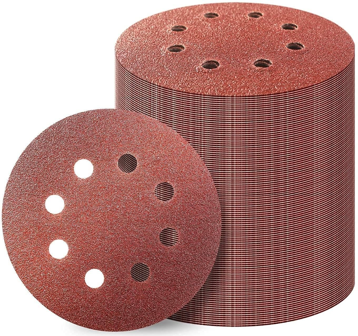 Inditrust new Sanding Disc 180mm (7") with 8 Holes (60 Grit, 10)