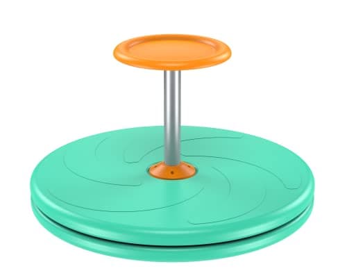 SpinnerX Seated Spinner Sensory Toy Sit Spinner Toy Bigger Size and Durable Material for Kids Ages 3 and up Green by BARNEY KAITE BS