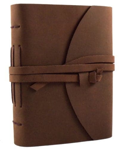Genuine Leather Legacy Journal by Rustic Ridge - Vintage Leather Diary Sketchbook - 380 Pages - 5" x 7" - Rich Dark Brown
