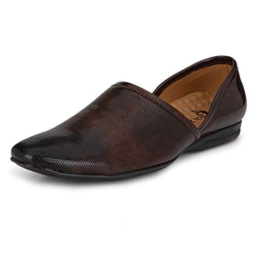 Prolific Men Casual Loafer Shoe (10, Brown)