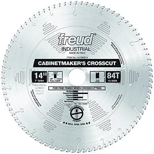 Freud LU73M014: 14" x 84T Cabinetmaker’s Crosscut Blade