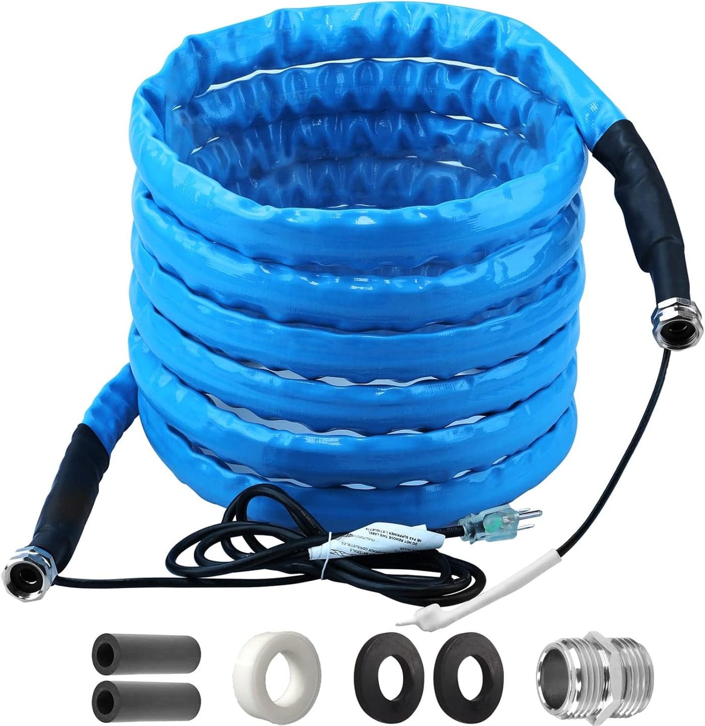 RVMATE Heated Water Hose for RV 15FT -20℉ Antifreeze with Energy Saving Thermostat