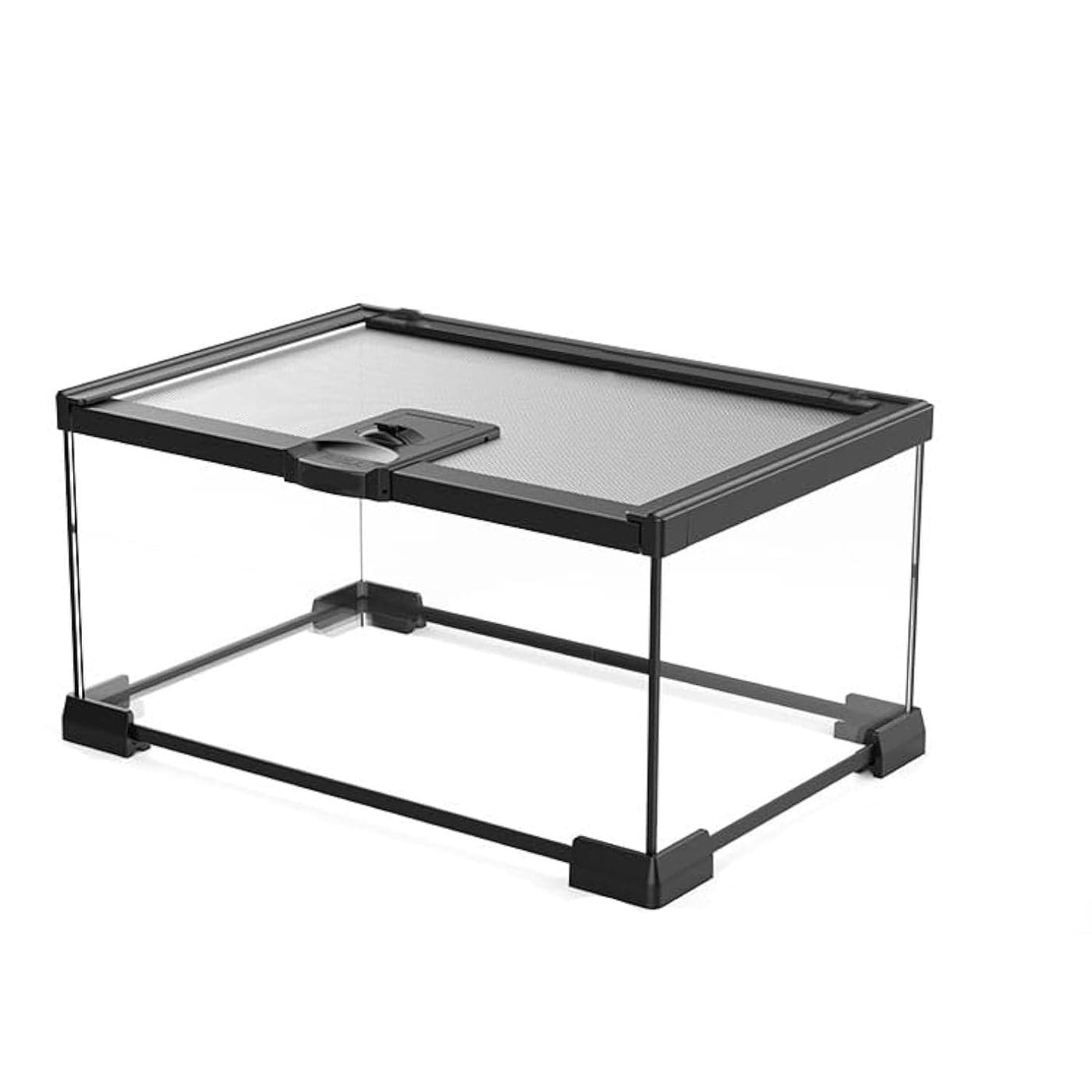 AWXZOM Mini Reptile Glass Terrarium Tank cage for Tarantula Sling Geckos Frog Lizards ChameleonsTurtles Snake Snail Insect Hermit Crab Isopods Reptiles Enclosure 12x8x6inch