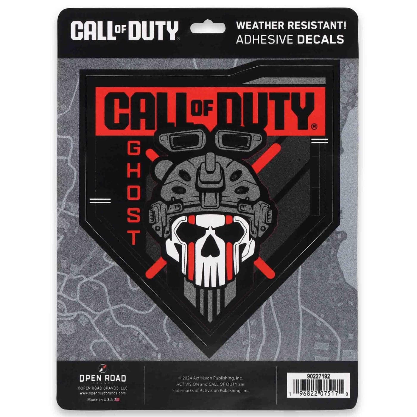 Call of Duty Modern Warfare Ghost Adhesive Vinyl Decal Call of Duty Sticker for Car Window or Laptop