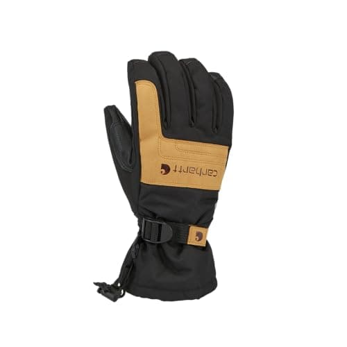Carhartt Men's Tundra Insulated Work Glove, Black/Barley, Large