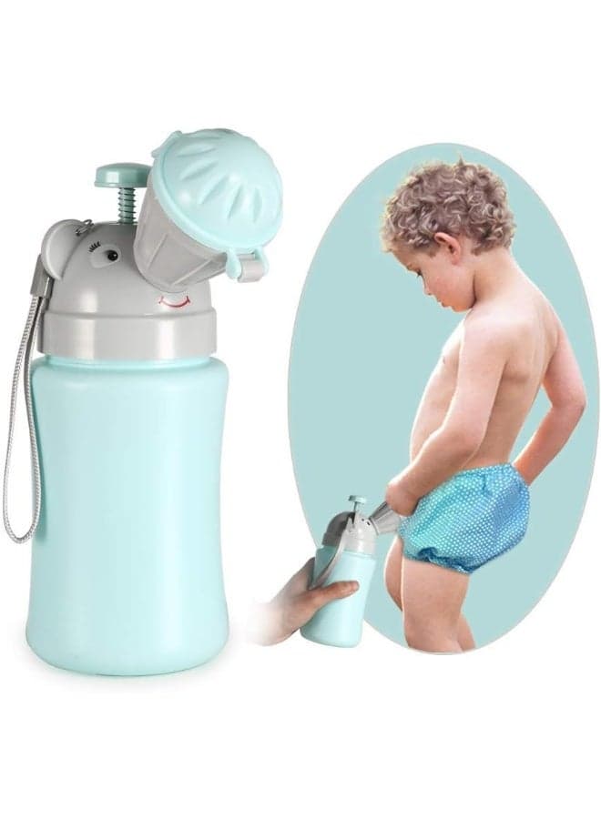 ONEDONE Portable Baby Child Potty Urinal Emergency Toilet for Camping Car Travel and Kid Potty Pee Training (Blue)