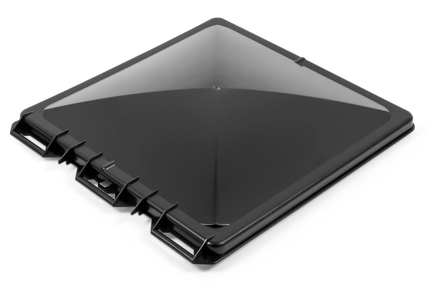 Camco CamperRV Vent Cover Features a Reinforced Center Bar Crafted of Durable Polymer with Galvanized Hardware Fits 14Inch x 14Inch RV Roof Vents 40173