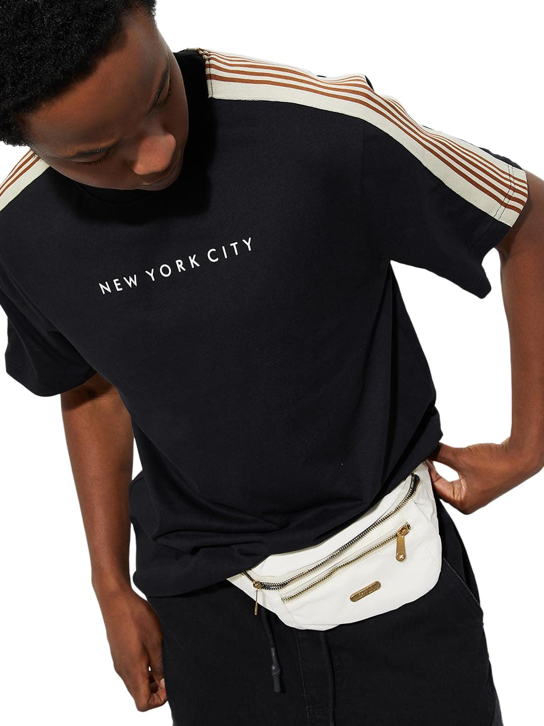 Max URB_N Men Regular Fit Solid T-Shirt (Black_M)