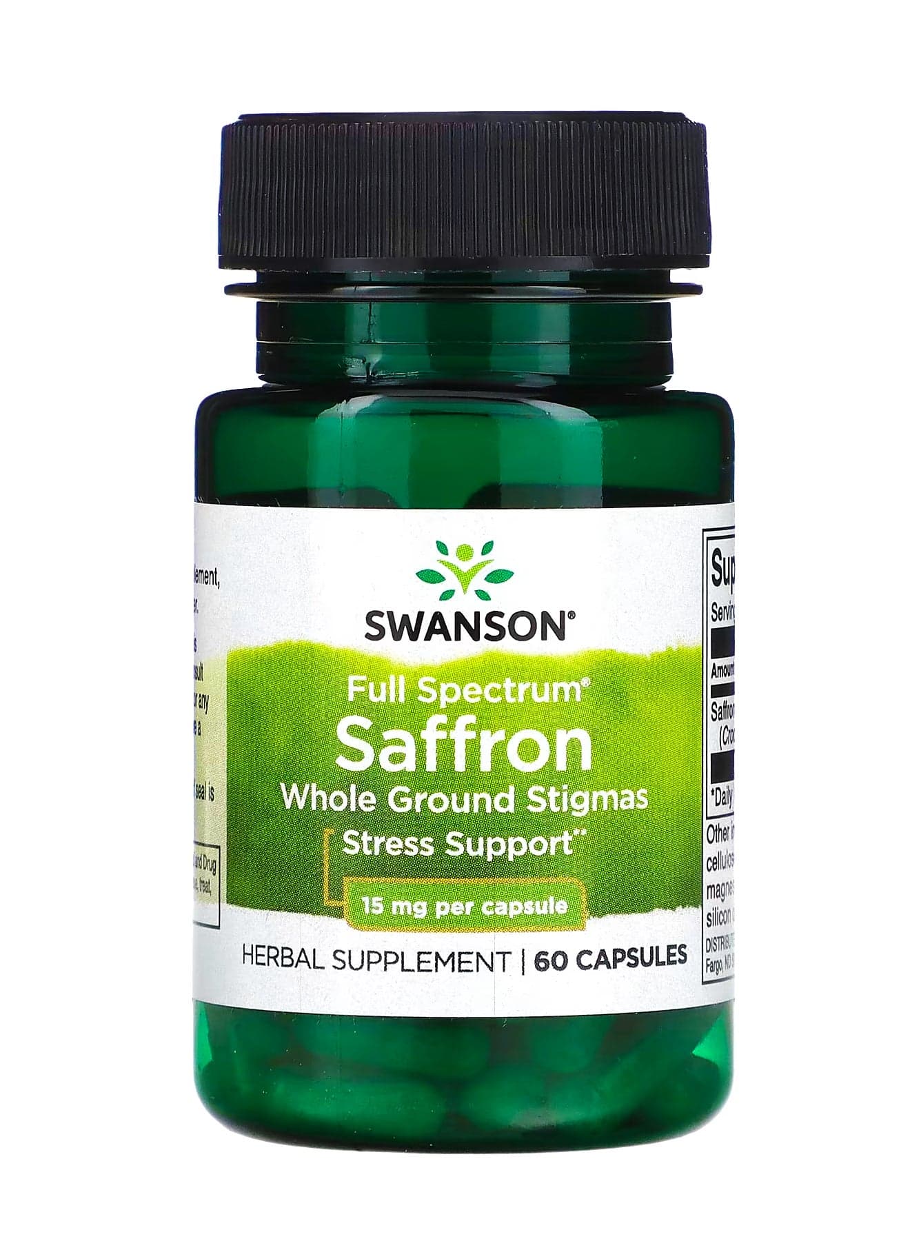Saffron, 15 mg , 60 Capsules