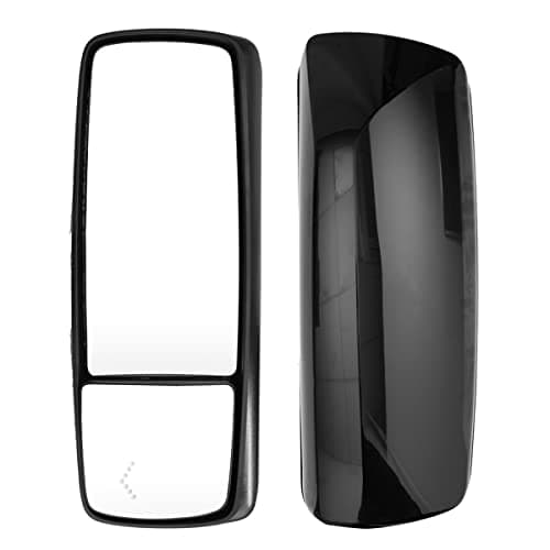 SEPEY Black Door Mirror Power Heated with Turn Signal for Volvo VNL 670 780 630 730 860 Trucks Driver Side