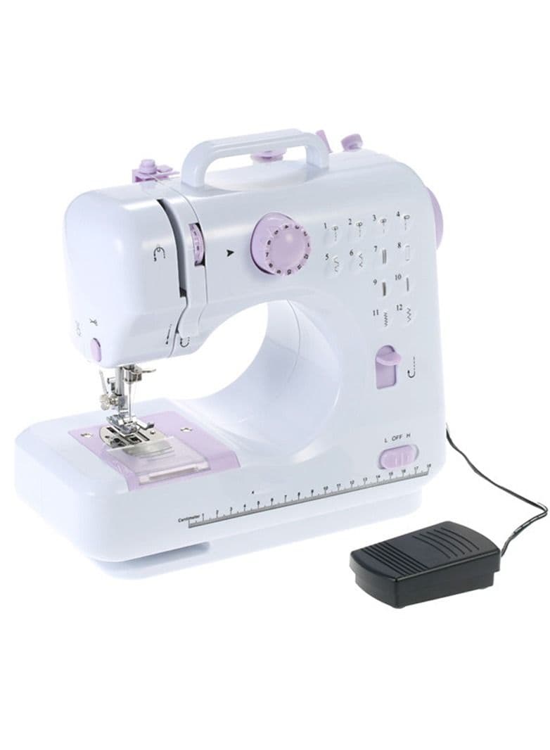 POWER Electric Sewing Machine Portable Mini with 12 Built-in Stitches, 2 Speeds Double Thread