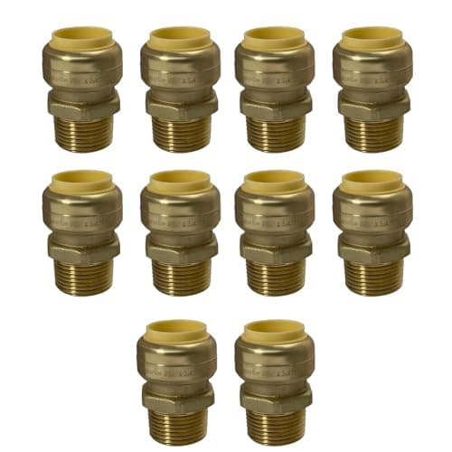 10 Pieces XFITTING 3/4" Push Fit Female Adapter, NPT Threaded