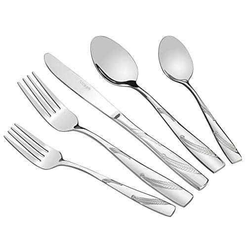 Nicesh 80-piece Stainless Steel Flatware Set, Service for 16