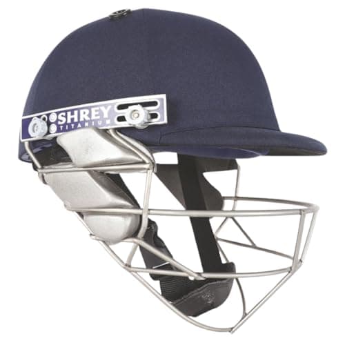 Shrey Pro Guard Titanium 2.0 Cricket Helmet, Navy - Large (60-63 CM)