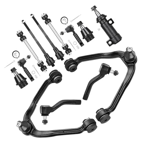 KRGUOD Front Upper Control Arm Suspension Kit Fit for 1999-2006 Chevy Silverado GMC Sierra 1500 2000-2006 Yukon Tahoe Suburban 2002-2006 Cadillac Escalade Avalanche with Lower Ball Joint K80942-13 pcs