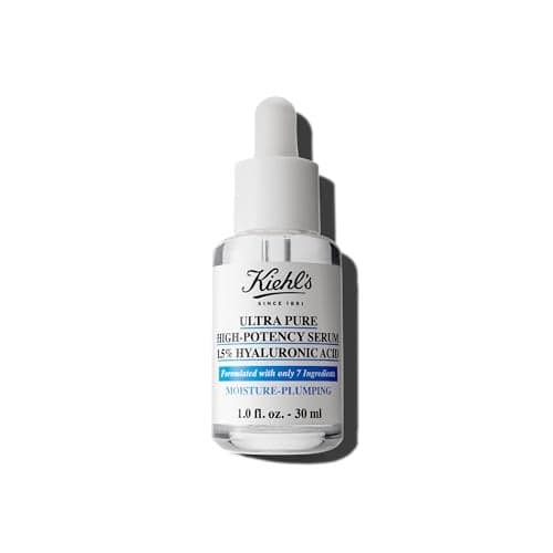 Kiehls Ultra Pure HighPotency 15 Hyaluronic Acid Serum Concentrated Face Serum for Dry Skin Instantly Boosts Hydration Plumps Skin All Skin Types Fragrancefree 1 fl oz